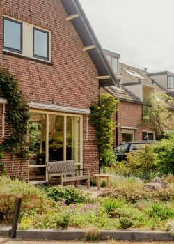 Gartenblick einer Immobilie